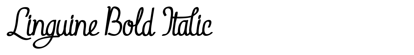 Linguine Bold Italic